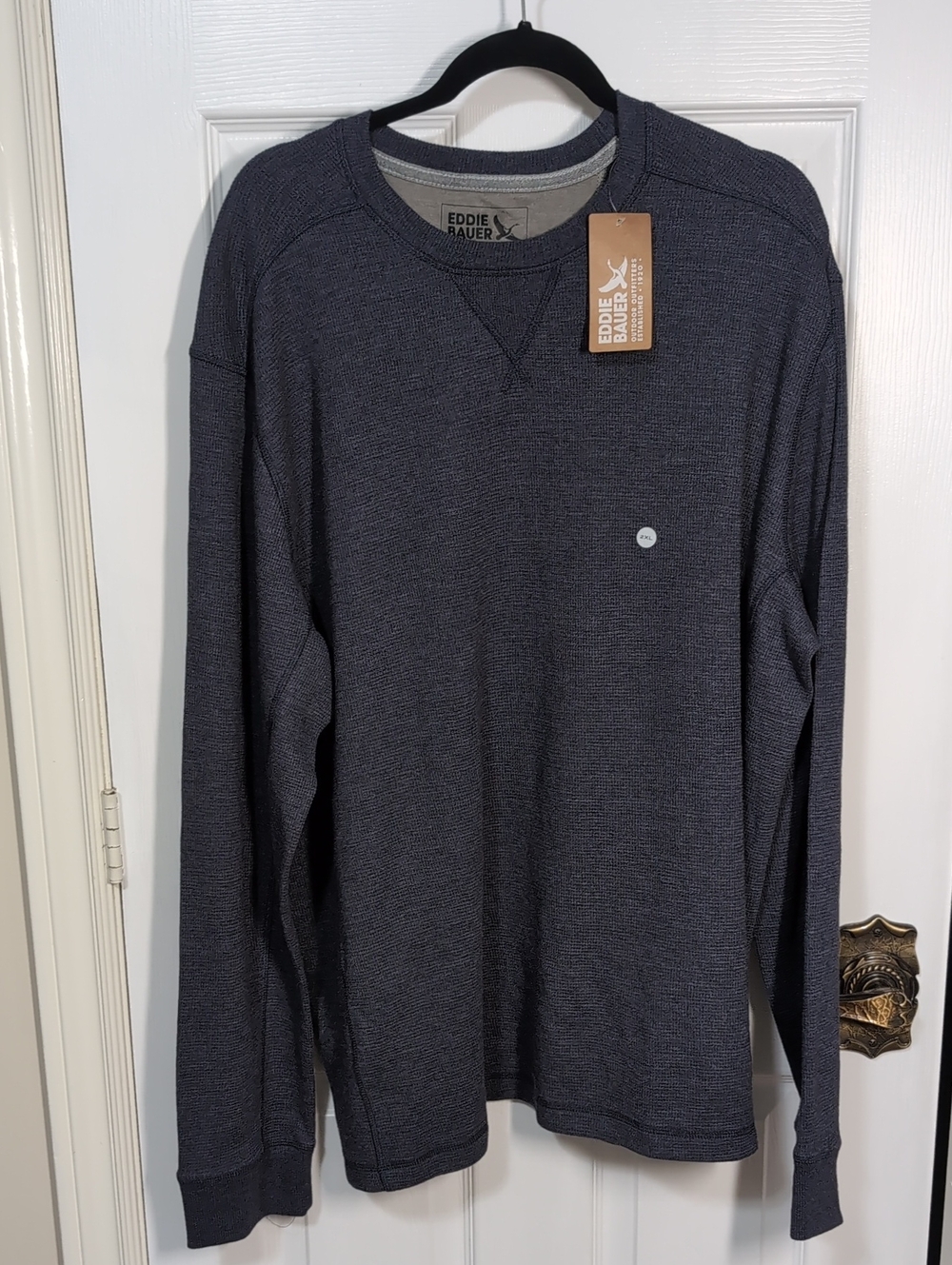 Eddie Bauer Thermal Crew neck Long Sleeve Mens Size XXL NEW